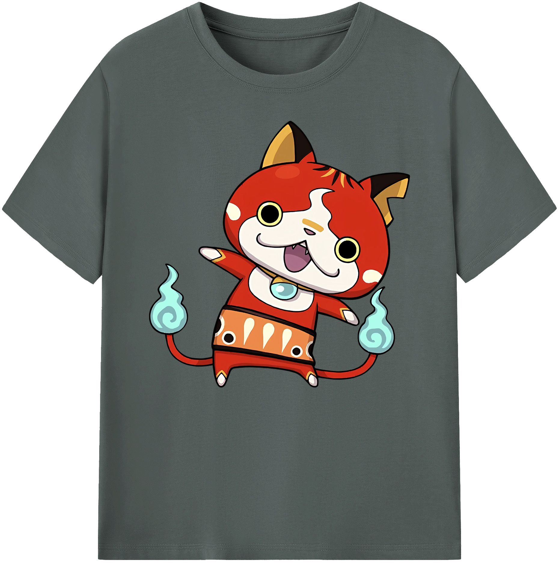 （画像用） 妖怪ウォッチ Yo-kai Watch 綿100％ メンズ半袖Tシャツ｜肌触りやわらか＆通気性